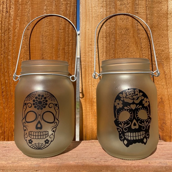 Other - Candy Skull jar candle holder.